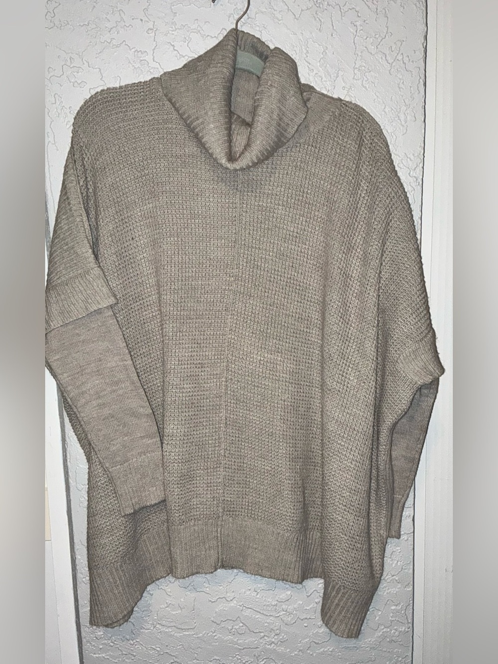 Alya Cowl Neck Taupe Sweater